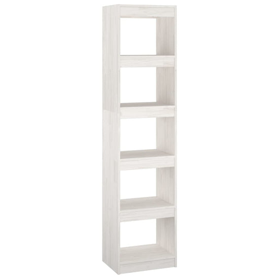 Boekenkast/kamerscherm 40x30x167,5 cm massief grenenhout wit MeubelReus