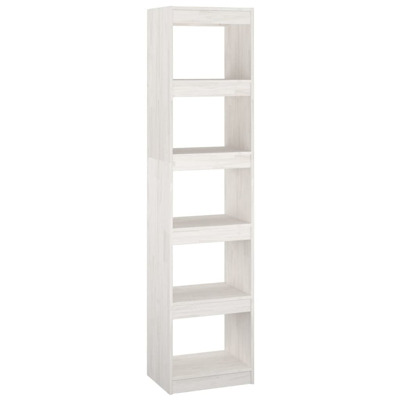Boekenkast/kamerscherm 40x30x167,5 cm massief grenenhout wit MeubelReus