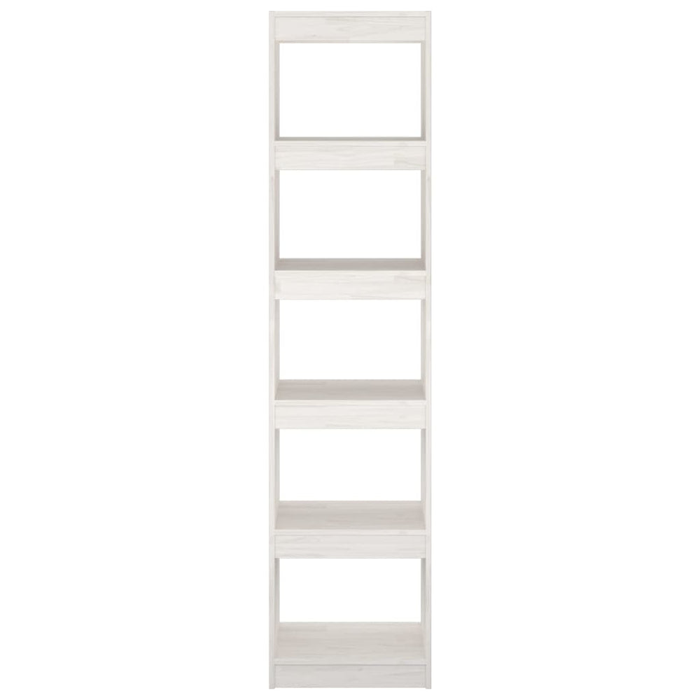 Boekenkast/kamerscherm 40x30x167,5 cm massief grenenhout wit MeubelReus