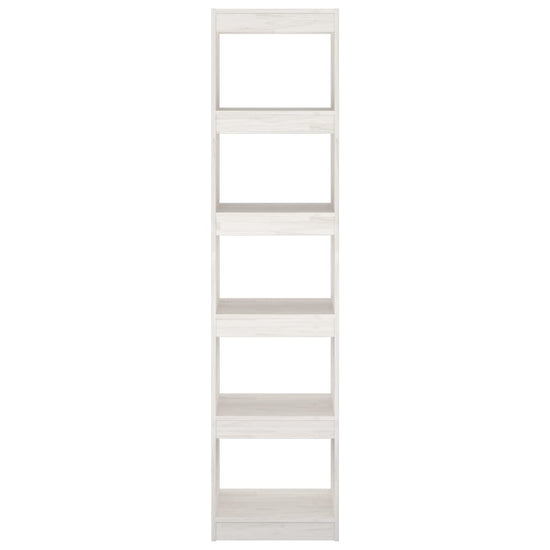Boekenkast/kamerscherm 40x30x167,5 cm massief grenenhout wit MeubelReus