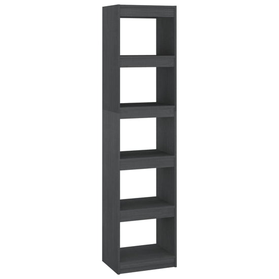 Boekenkast/kamerscherm 40x30x167,5 cm massief grenenhout grijs MeubelReus