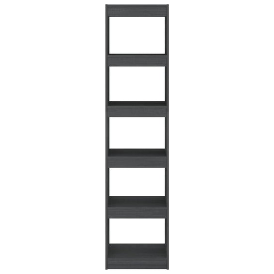 Boekenkast/kamerscherm 40x30x167,5 cm massief grenenhout grijs MeubelReus