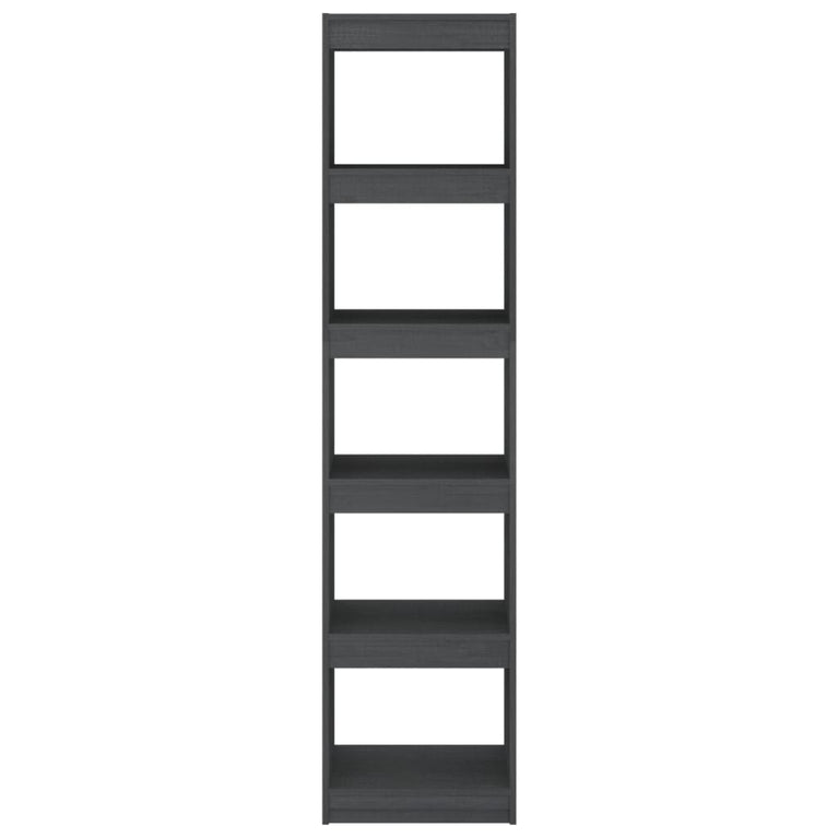 Boekenkast/kamerscherm 40x30x167,5 cm massief grenenhout grijs MeubelReus