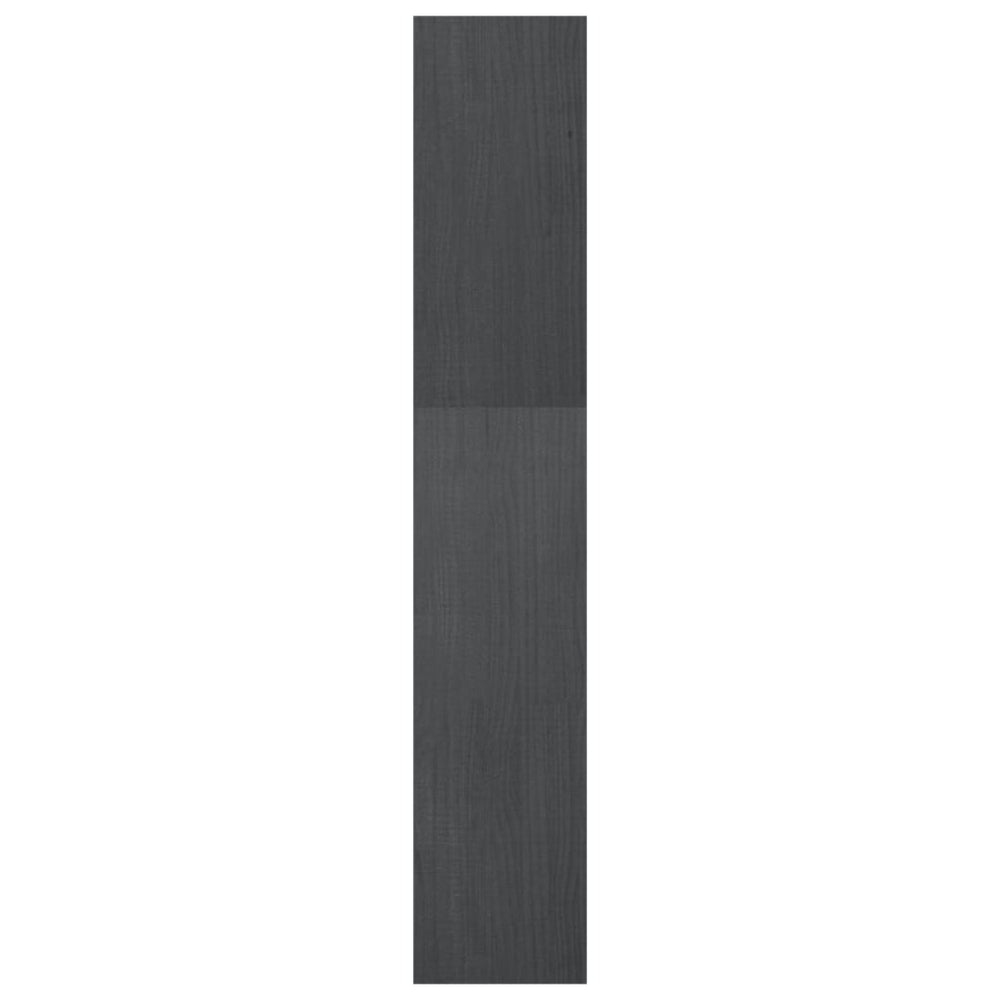 Boekenkast/kamerscherm 40x30x167,5 cm massief grenenhout grijs MeubelReus