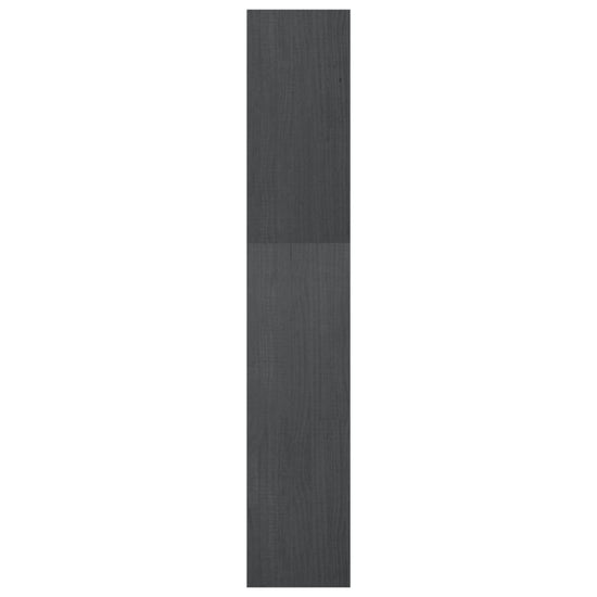 Boekenkast/kamerscherm 40x30x167,5 cm massief grenenhout grijs MeubelReus