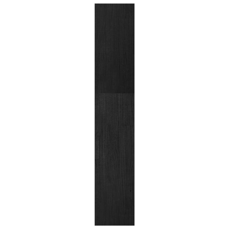 Boekenkast/kamerscherm 40x30x167,5 cm massief grenenhout zwart MeubelReus