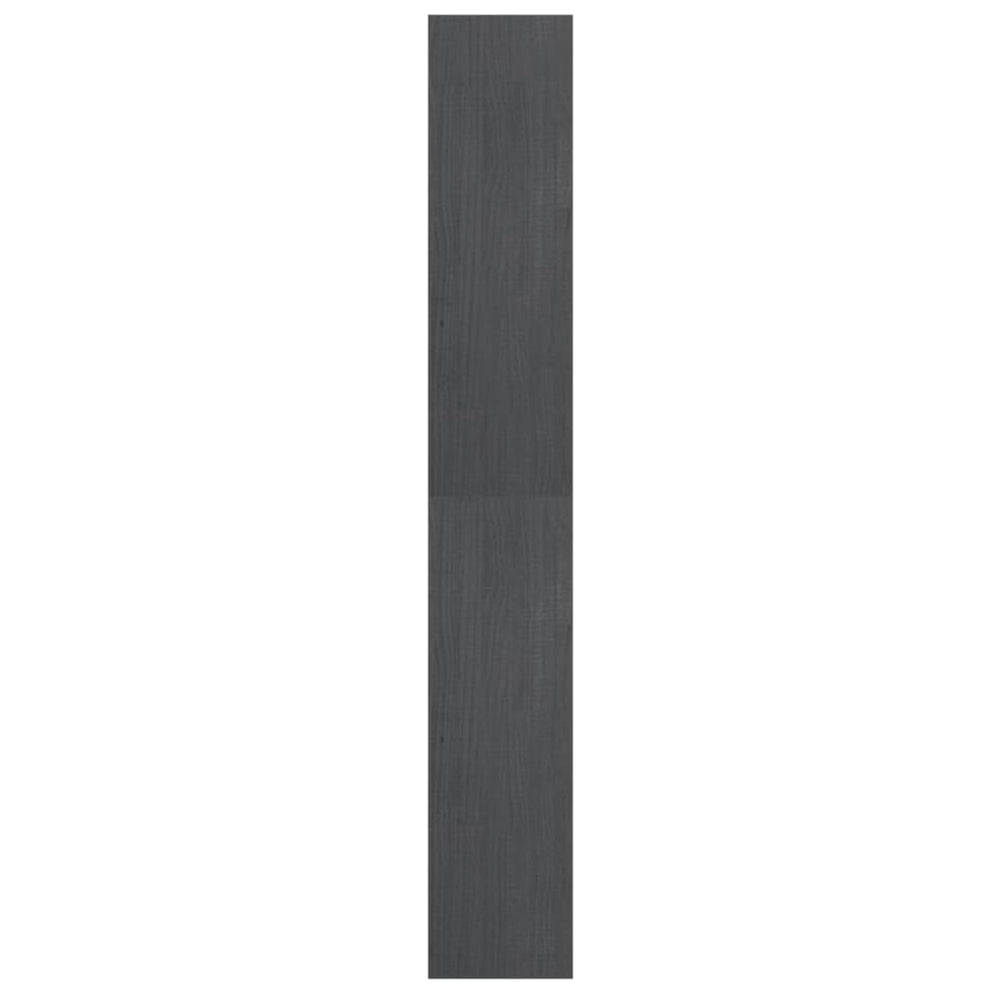 Boekenkast/kamerscherm 40x30x199 cm massief grenenhout grijs MeubelReus
