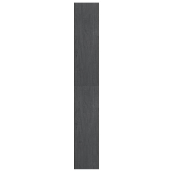Boekenkast/kamerscherm 40x30x199 cm massief grenenhout grijs MeubelReus