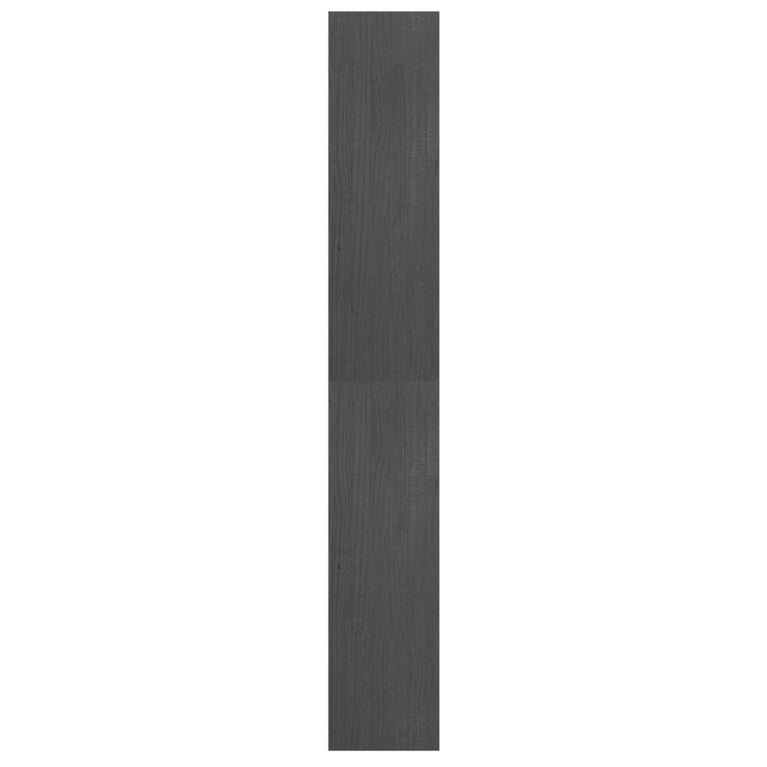 Boekenkast/kamerscherm 40x30x199 cm massief grenenhout grijs MeubelReus