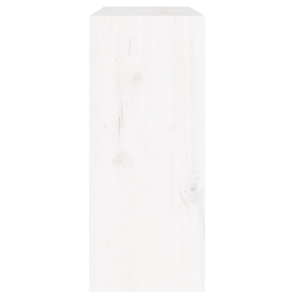 Boekenkast/kamerscherm 60x30x71,5 cm massief grenenhout wit MeubelReus