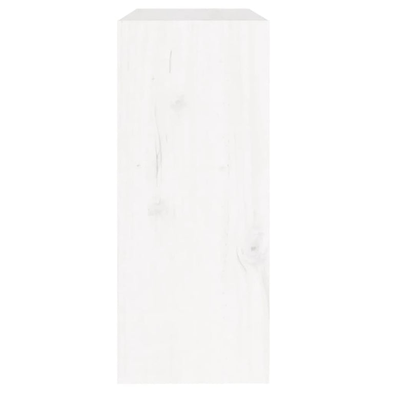 Boekenkast/kamerscherm 60x30x71,5 cm massief grenenhout wit MeubelReus