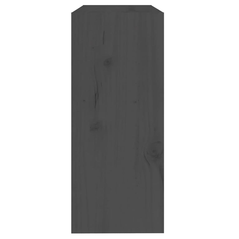 Boekenkast/kamerscherm 60x30x71,5 cm massief grenenhout grijs MeubelReus