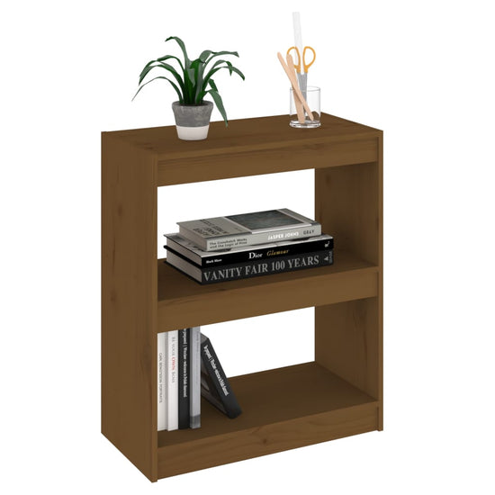 Boekenkast/kamerscherm 60x30x71,5 cm grenenhout honingbruin MeubelReus