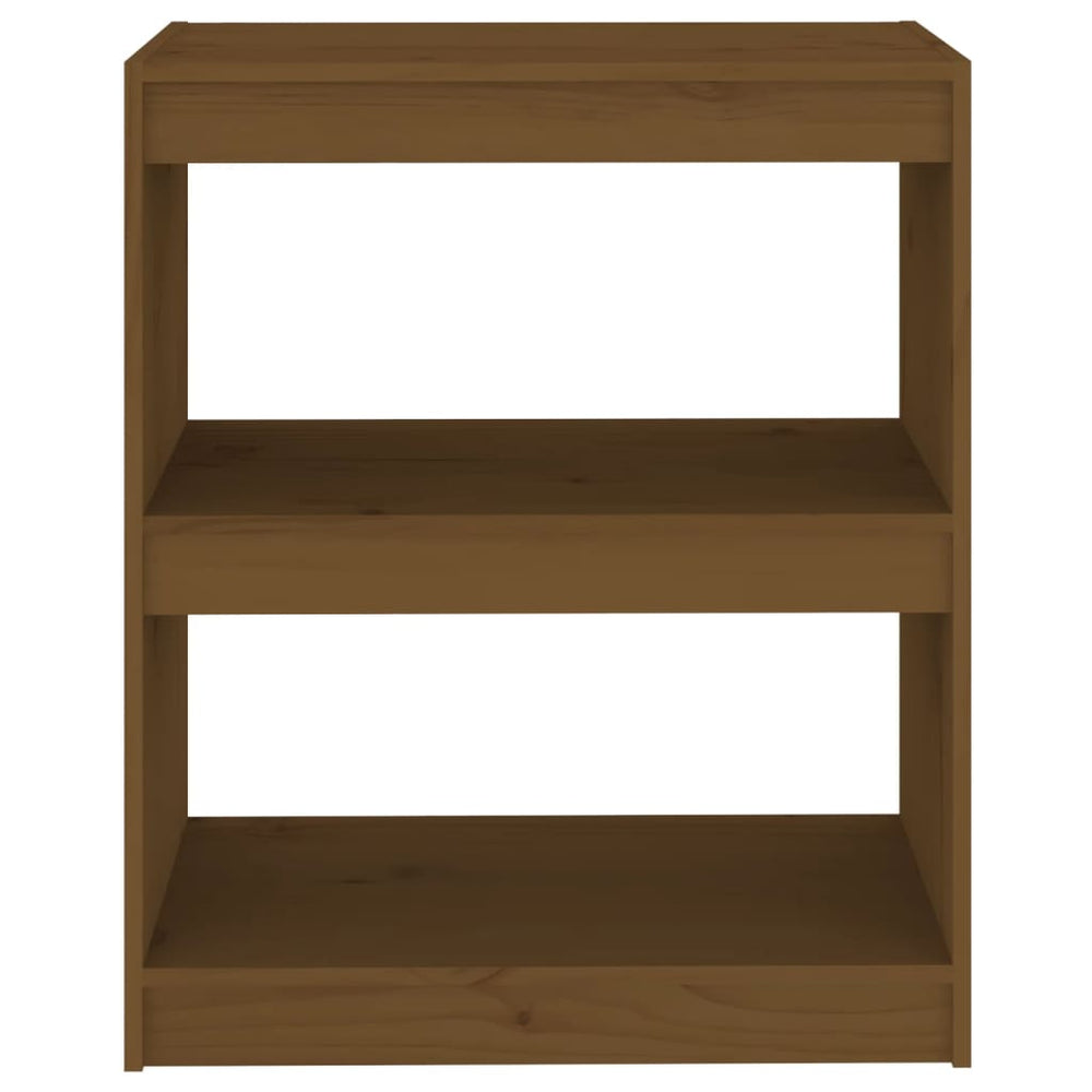 Boekenkast/kamerscherm 60x30x71,5 cm grenenhout honingbruin MeubelReus