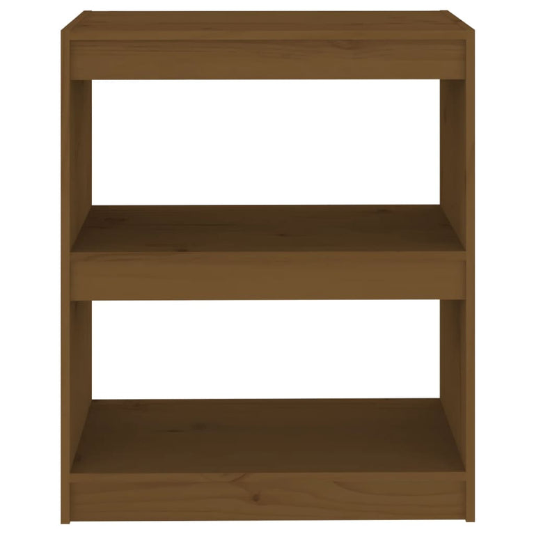 Boekenkast/kamerscherm 60x30x71,5 cm grenenhout honingbruin MeubelReus