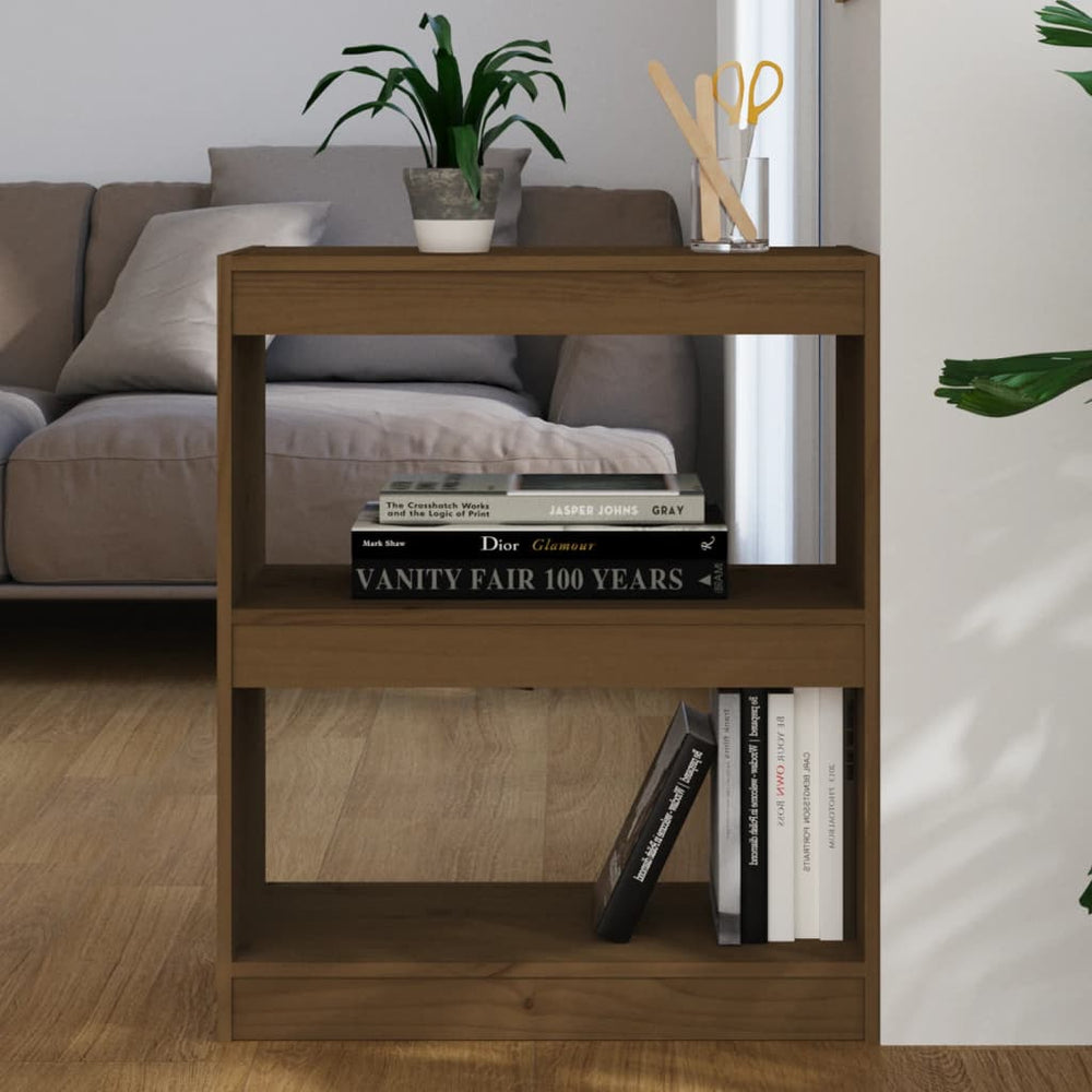 Boekenkast/kamerscherm 60x30x71,5 cm grenenhout honingbruin MeubelReus