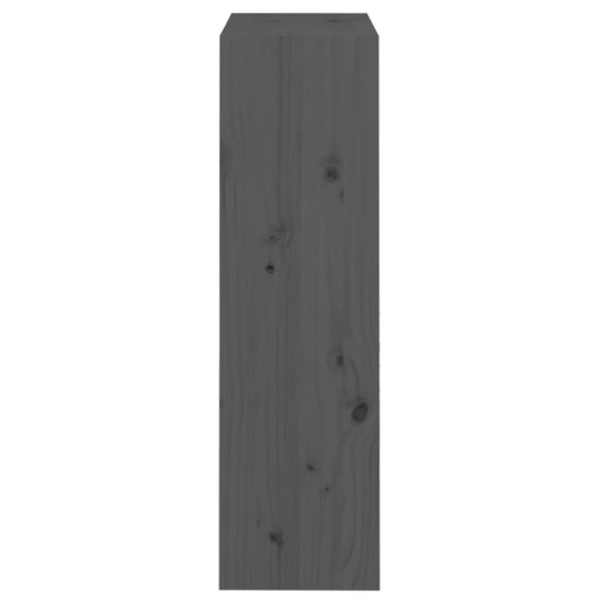 Boekenkast/kamerscherm 60x30x103,5 cm massief grenenhout grijs MeubelReus