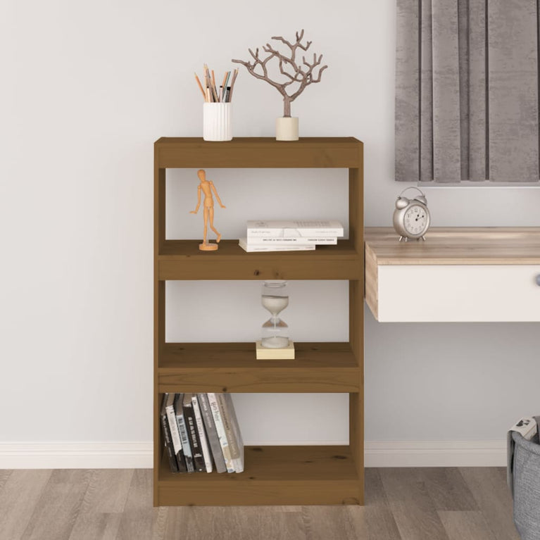 Boekenkast/kamerscherm 60x30x103,5 cm grenenhout honingbruin MeubelReus