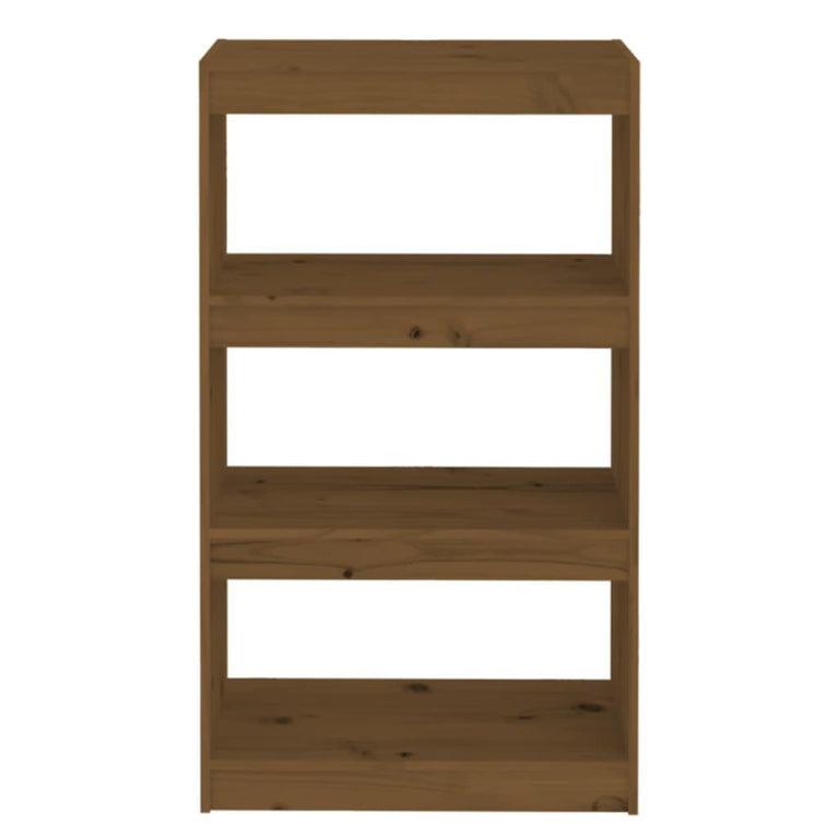 Boekenkast/kamerscherm 60x30x103,5 cm grenenhout honingbruin MeubelReus