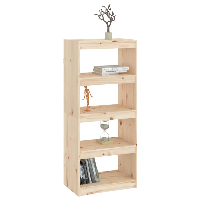 Boekenkast/kamerscherm 60x30x135,5 cm massief grenenhout MeubelReus