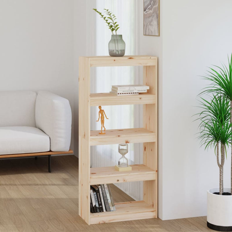 Boekenkast/kamerscherm 60x30x135,5 cm massief grenenhout MeubelReus