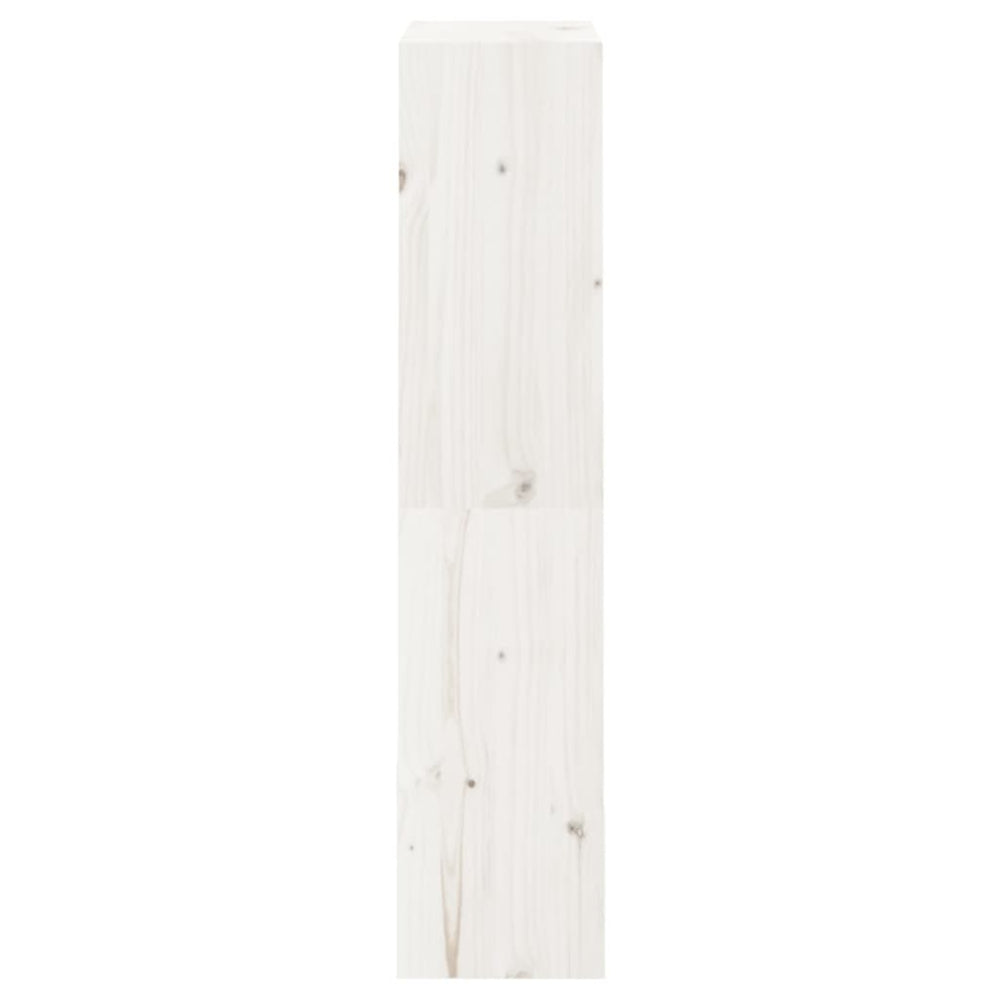 Boekenkast/kamerscherm 60x30x135,5 cm massief grenenhout wit MeubelReus