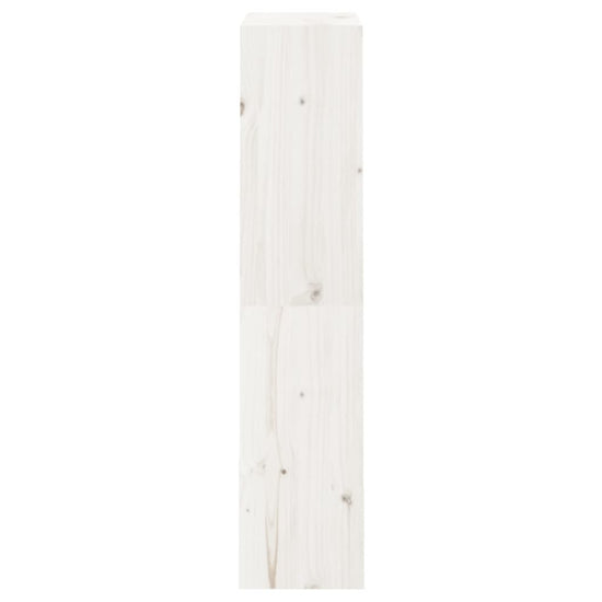 Boekenkast/kamerscherm 60x30x135,5 cm massief grenenhout wit MeubelReus