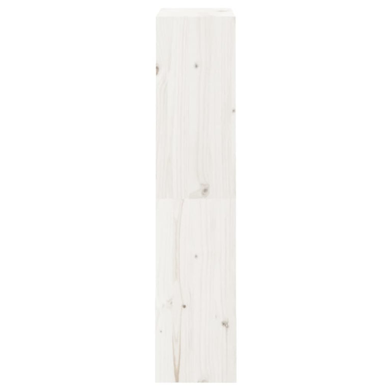Boekenkast/kamerscherm 60x30x135,5 cm massief grenenhout wit MeubelReus