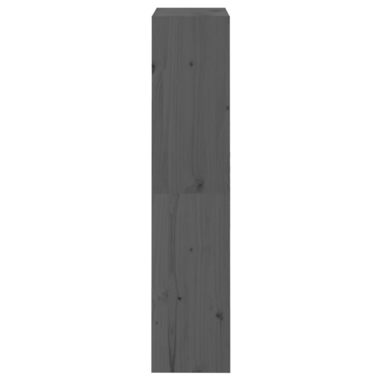 Boekenkast/kamerscherm 60x30x135,5 cm massief grenenhout grijs MeubelReus