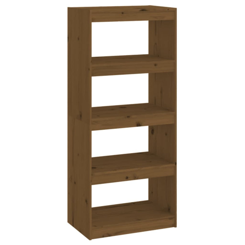 Boekenkast/kamerscherm 60x30x135,5 cm grenenhout honingbruin MeubelReus