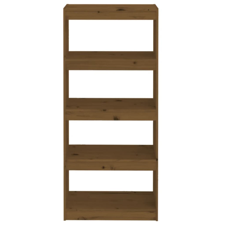 Boekenkast/kamerscherm 60x30x135,5 cm grenenhout honingbruin MeubelReus