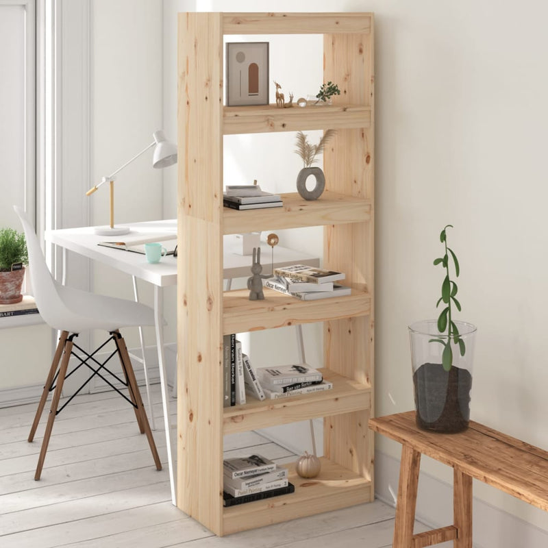 Boekenkast/kamerscherm 60x30x167,5 cm massief grenenhout MeubelReus