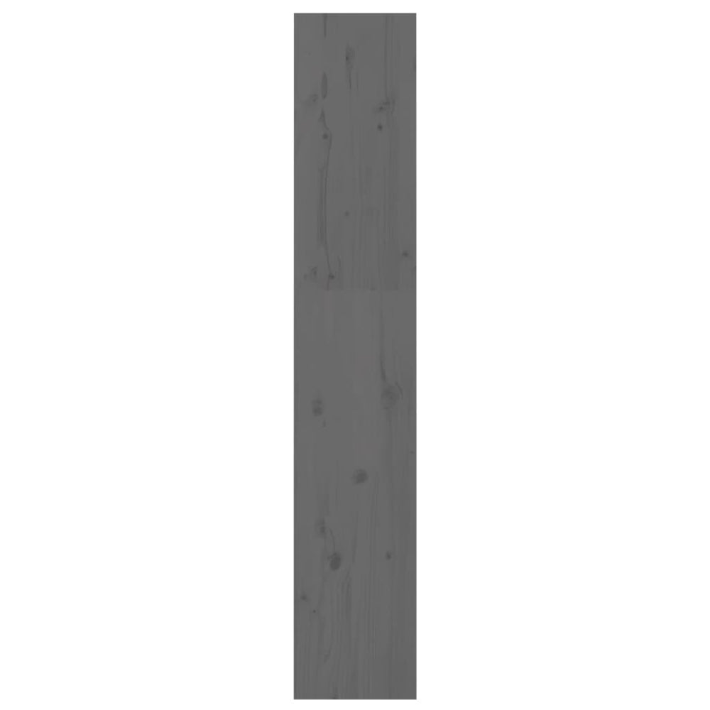 Boekenkast/kamerscherm 60x30x167,5 cm massief grenenhout grijs MeubelReus