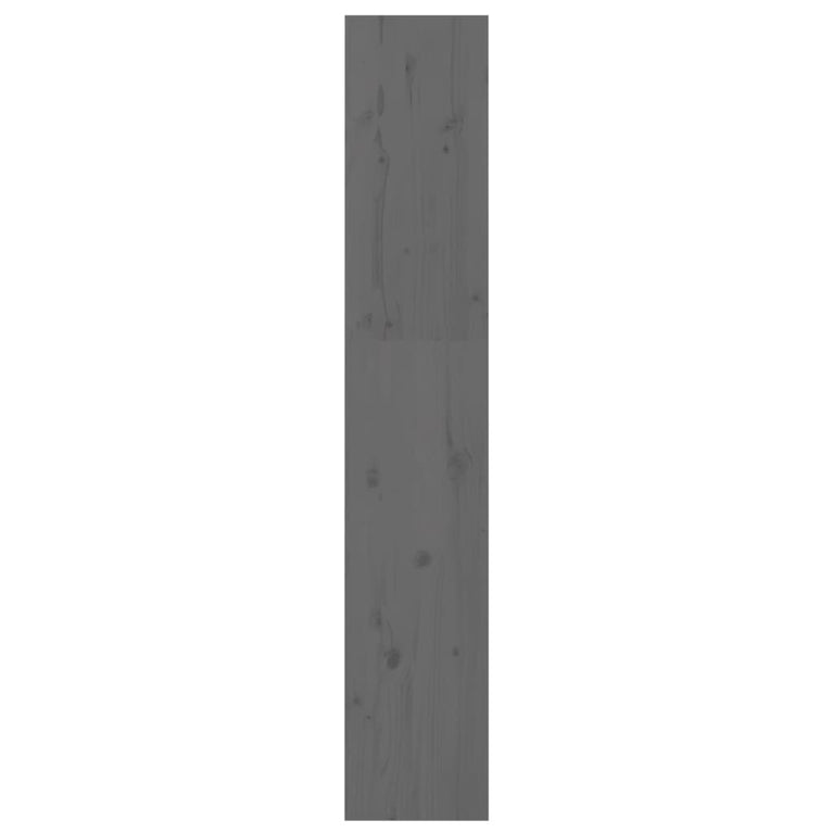 Boekenkast/kamerscherm 60x30x167,5 cm massief grenenhout grijs MeubelReus