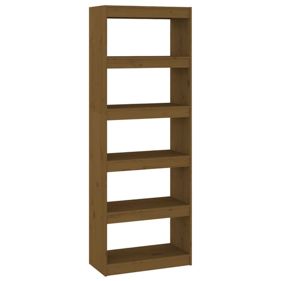 Boekenkast/kamerscherm 60x30x167,5 cm grenenhout honingbruin MeubelReus