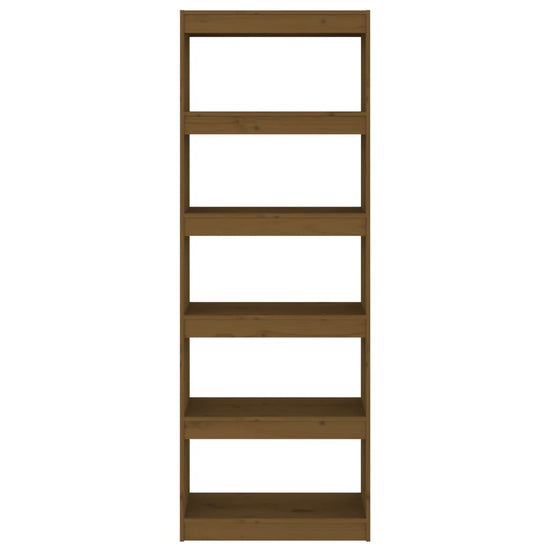 Boekenkast/kamerscherm 60x30x167,5 cm grenenhout honingbruin MeubelReus