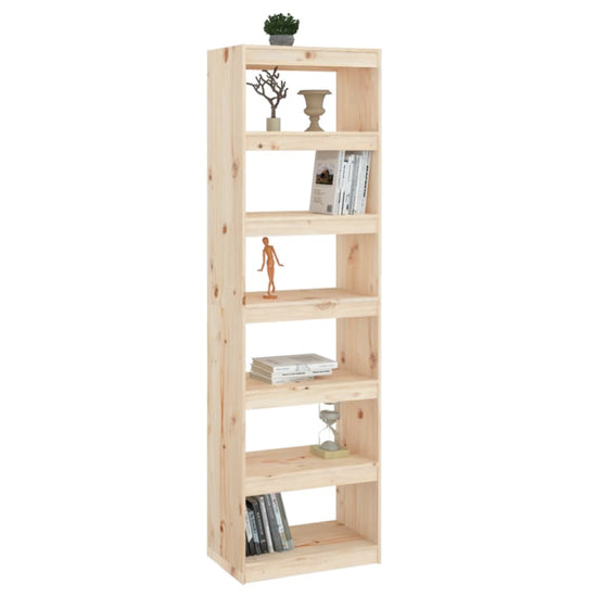 Boekenkast/kamerscherm 60x30x199,5 cm massief grenenhout MeubelReus