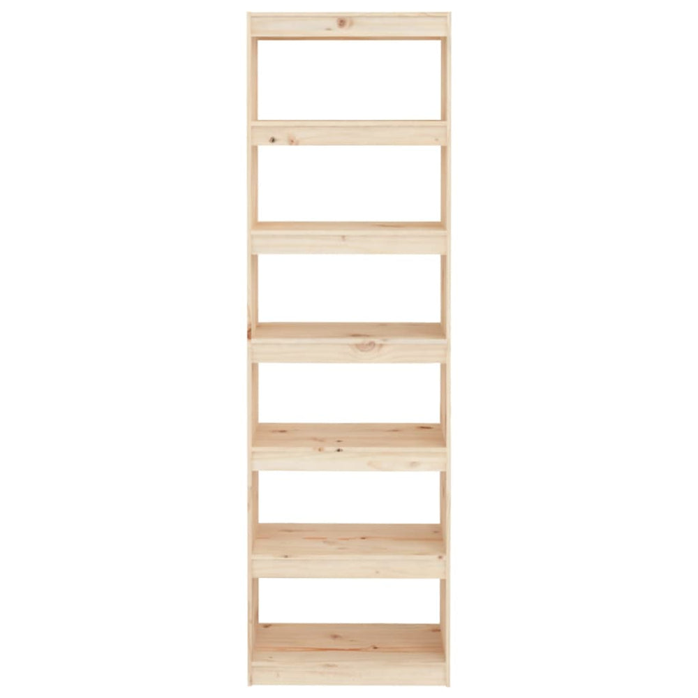 Boekenkast/kamerscherm 60x30x199,5 cm massief grenenhout MeubelReus