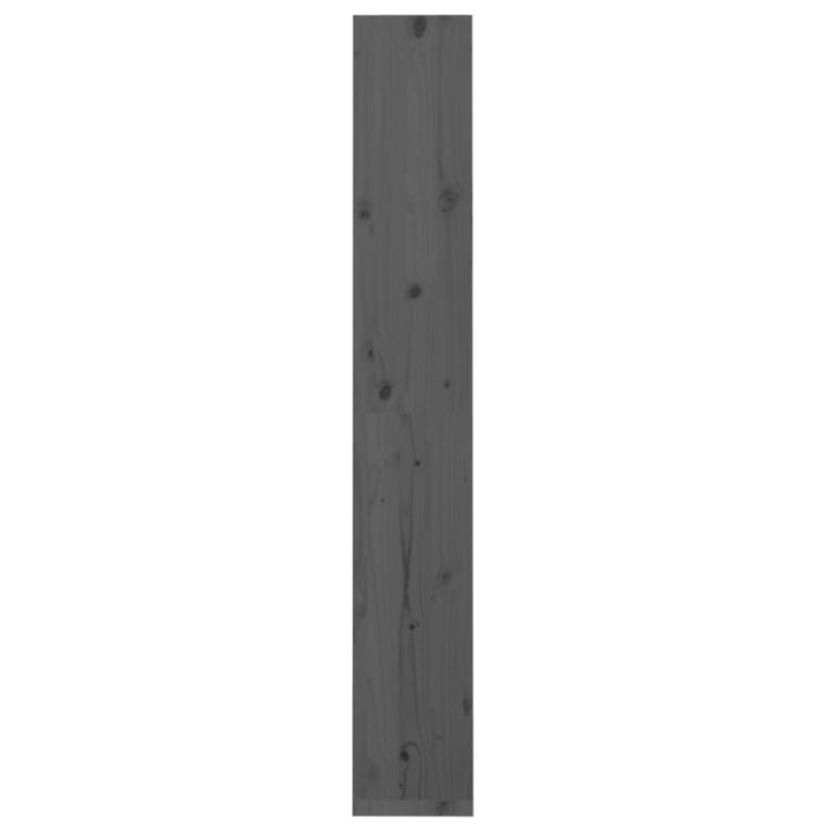 Boekenkast/kamerscherm 60x30x199,5 cm massief grenenhout grijs MeubelReus