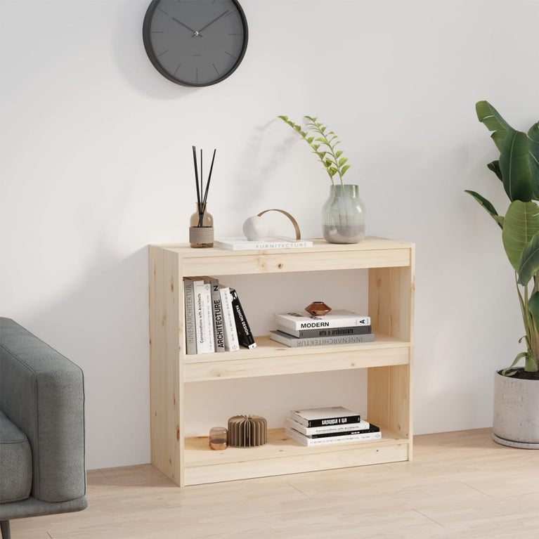Boekenkast/kamerscherm 80x30x71,5 cm massief grenenhout MeubelReus