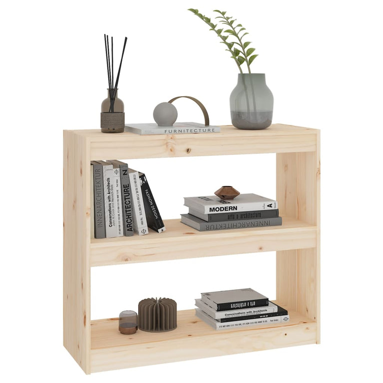 Boekenkast/kamerscherm 80x30x71,5 cm massief grenenhout MeubelReus