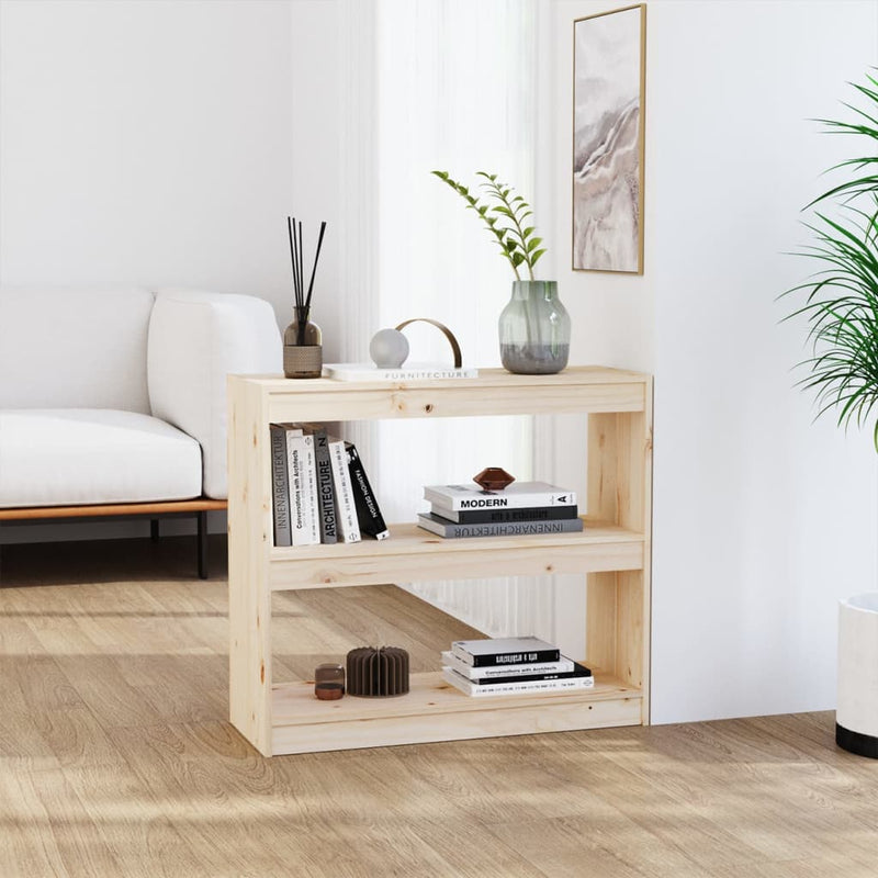 Boekenkast/kamerscherm 80x30x71,5 cm massief grenenhout MeubelReus