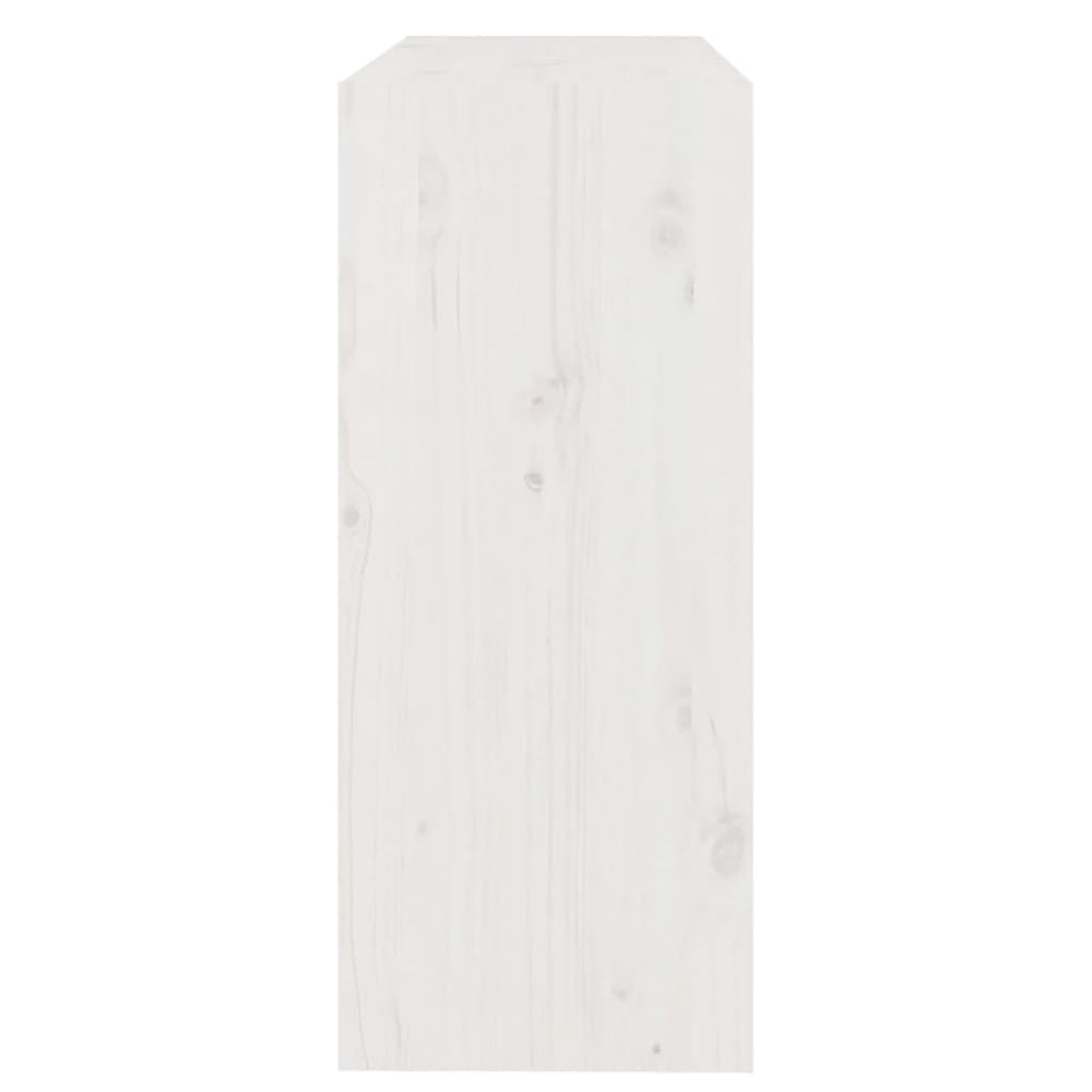 Boekenkast/kamerscherm 80x30x71,5 cm massief grenenhout wit MeubelReus