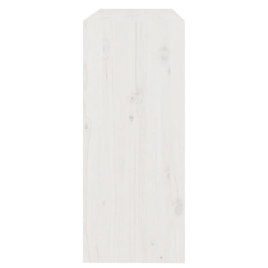 Boekenkast/kamerscherm 80x30x71,5 cm massief grenenhout wit MeubelReus