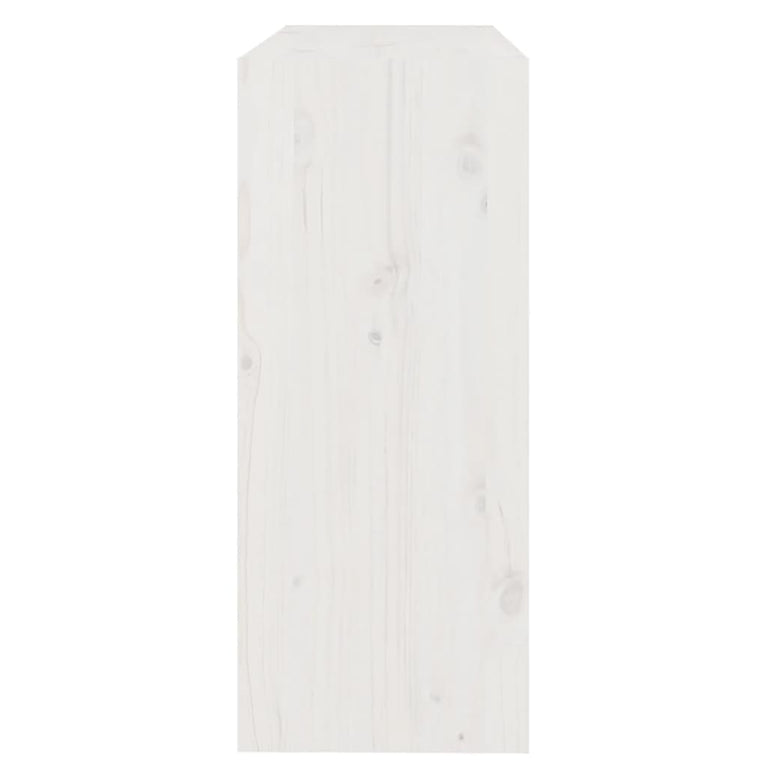 Boekenkast/kamerscherm 80x30x71,5 cm massief grenenhout wit MeubelReus