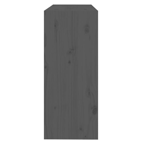 Boekenkast/kamerscherm 80x30x71,5 cm massief grenenhout grijs MeubelReus