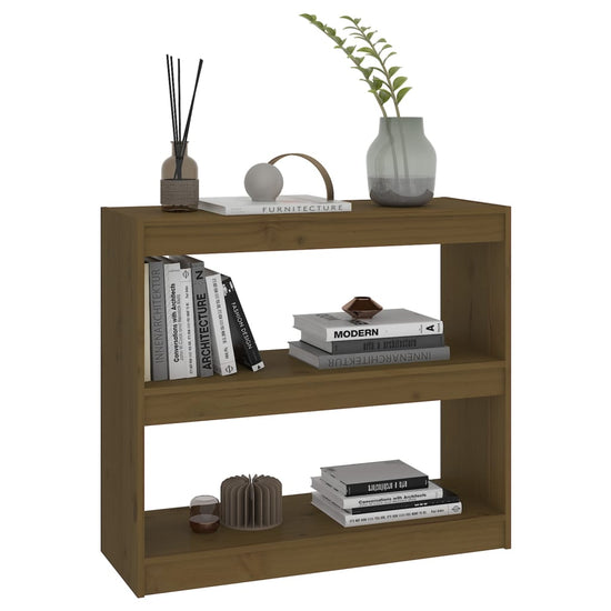 Boekenkast/kamerscherm 80x30x71,5 cm grenenhout honingbruin MeubelReus