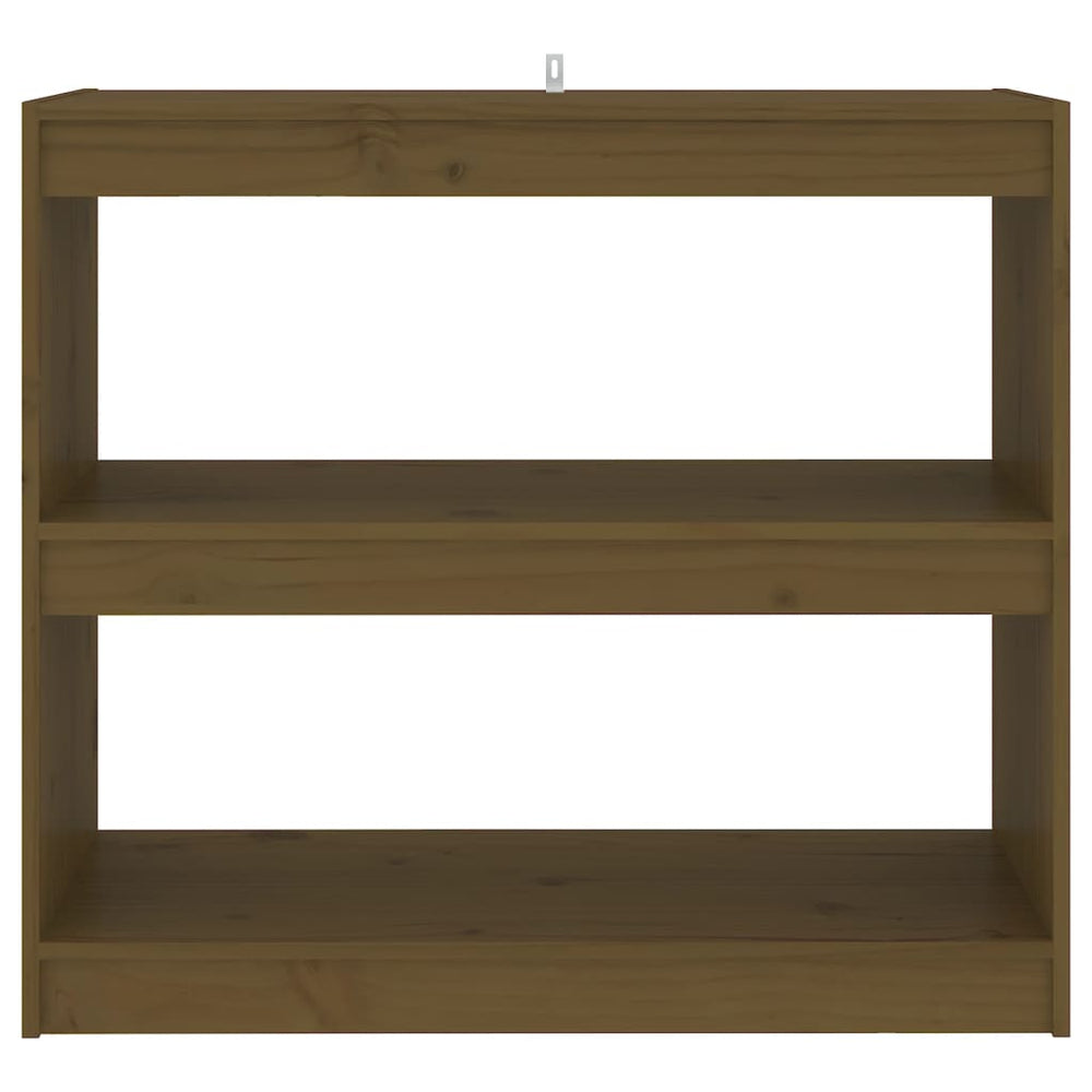 Boekenkast/kamerscherm 80x30x71,5 cm grenenhout honingbruin MeubelReus