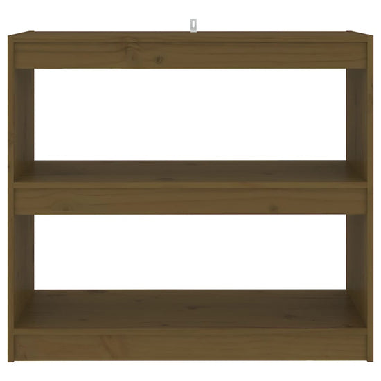 Boekenkast/kamerscherm 80x30x71,5 cm grenenhout honingbruin MeubelReus
