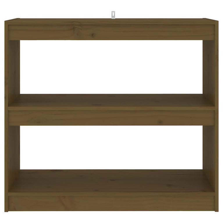 Boekenkast/kamerscherm 80x30x71,5 cm grenenhout honingbruin MeubelReus